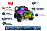 Montable Electrico Jeep Base Control Remoto 4x4 (Rosa)