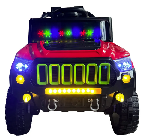 Carro Electrico Jeep Base Montable Infantil Control Remoto (Rojo)