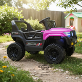 Carro Electrico Jeep Base Montable Infantil Control Remoto (Rosa)