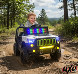 Montable Electrico Jeep Base Control Remoto  4x4 (Blanco)