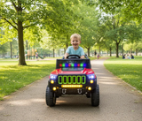 Carro Electrico Jeep Base Montable Infantil Control Remoto (Rojo)