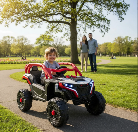 Montable Electrico 12v Mini Polaris Base Control Remoto (Rojo)