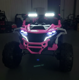 Montable Mini Canam 4x4 llantas de goma, con control remoto (Rosa)