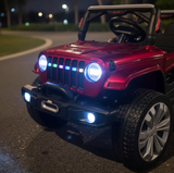 Montable Mini Rubicon 4x4 llantas de goma, con control remoto (Rojo)