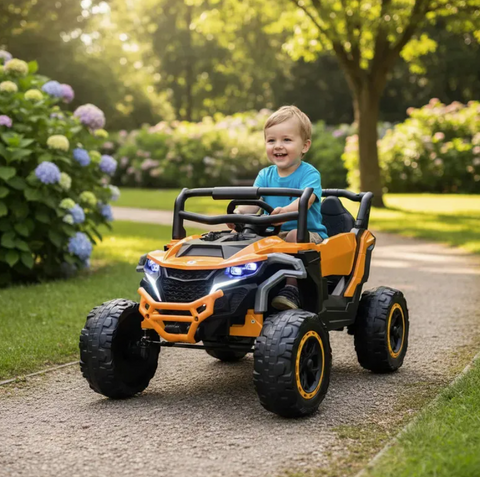 Montable Mini Canam 4x4 llantas de goma, con control remoto (Amarillo)