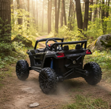 Montable 105 Todo Terreno 24v 4x4 (Negro) llanta de goma Con Control Remoto