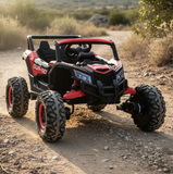 Montable 105 Todo Terreno 24v 4x4 (Rojo) llanta de goma, Con Control Remoto