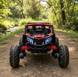 Montable 105 Todo Terreno 24v 4x4 (Rojo) llanta de goma, Con Control Remoto