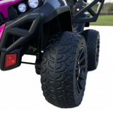 Montable Electrico Tipo Jeep 2188, Llantas De Goma, 4x4, Control (Rosa Metálico)