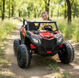 Montable 2118 Todo Terreno 24v 4x4 (Rojo) llanta de goma Con Control Remoto