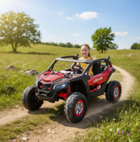 Montable 2118 Todo Terreno 24v 4x4 (Rojo) llanta de goma Con Control Remoto