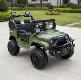 Montable Electrico Tipo Jeep 1202, Llantas Goma, 4x4, Control (Verde)