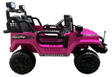 Montable Electrico Tipo Jeep 1202, Llantas Goma, 4x4, Control (Rosa)
