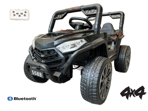 Montable Buggy 5588 4x4 llantas de goma, con control remoto (Negro)